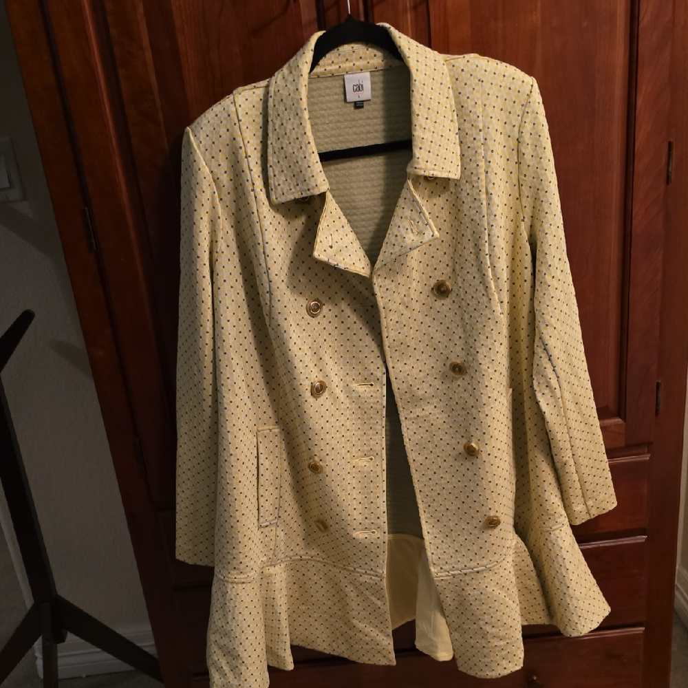 Cabi' Yellow Trench Coat Classic Design